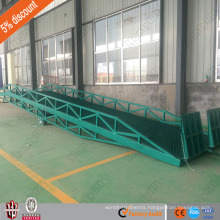 Container yard ramp for forklift